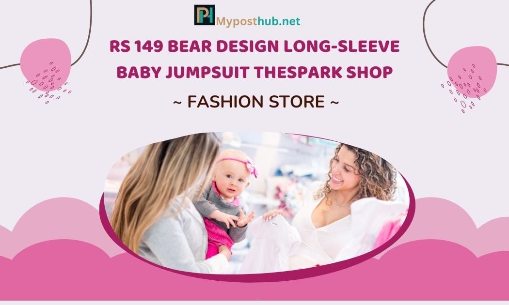 Rs 149 Bear Design Long-sleeve Baby Jumpsuit Thespark Shop